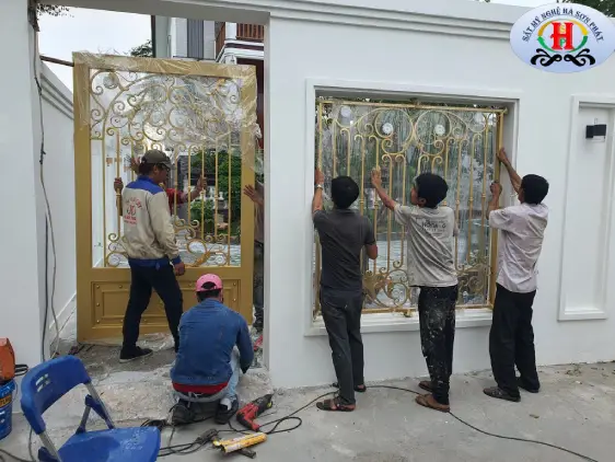 làm ô rào cho biệt phủ thủ dầu một