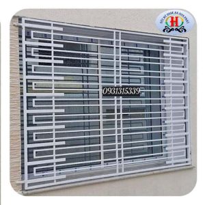 khung bảo vệ cửa lùa bằng sắt đẹp hà sơn phát 004