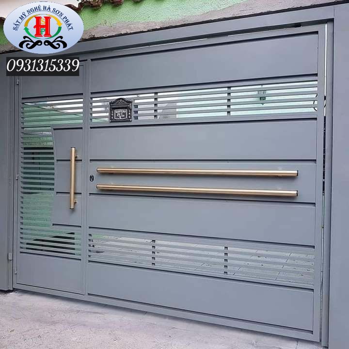 Mẫu cửa sắt đơn giản, cửa sắt 1 cánh đẹp, cửa sắt đẹp! Cửa sắt đơn giản chắc chắn kín đáo hà sơn phát 001