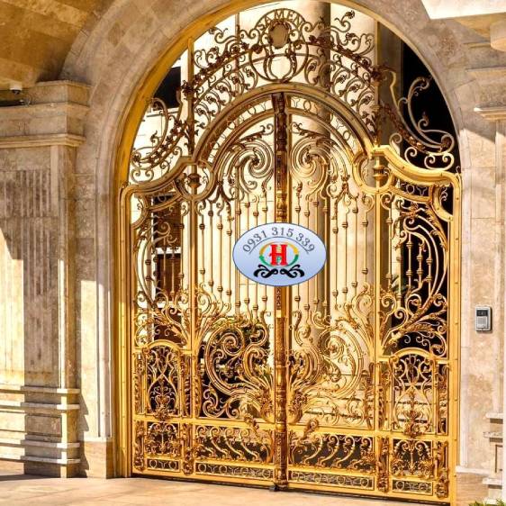 Mẫu cổng rào biệt thự đẹp, Cổng rào tân cổ điển đẳng cấp Cổng rào tân cổ điển sắt mỹ nghệ hà sơn phát