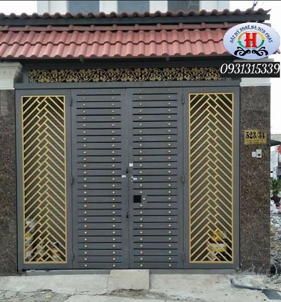 làm cửa sắt đơn giản tại Long An - satmynghehsp.com